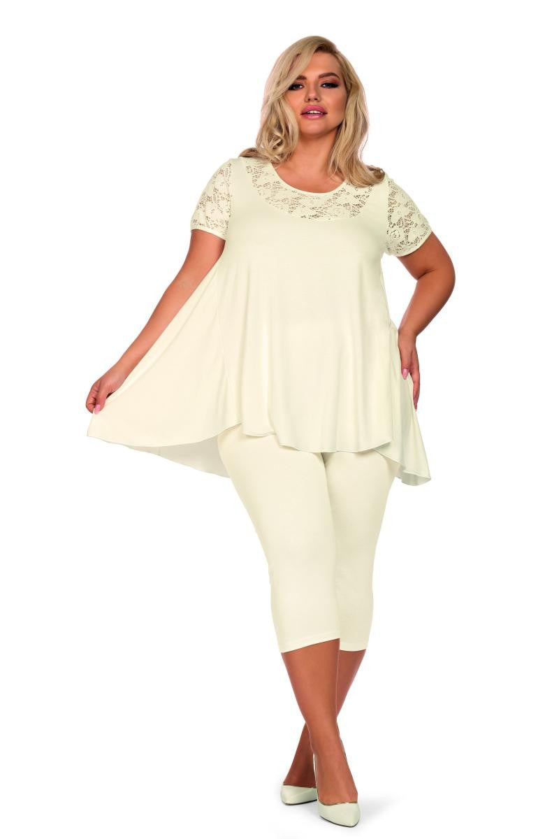 Ecru Pyjama H182218 von Hamana Ecru Pyjama H182218 von Hamana